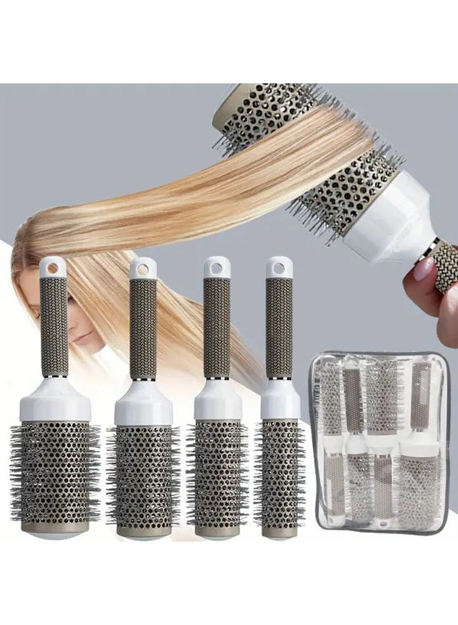 5pcs Professional Anti Static Heat Resistant Round Curling Brushes Salon Styling Tools - Image 1